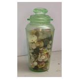 Glass Jar of Buttons