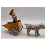 Kenton Cast Iron Buster Brown & Tige Dog Cart