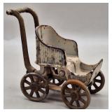 Kilgore Cast Iron Toy Dollhouse Stroller