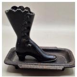 Wilton Victorian Cast Iron Ladies Boot Match