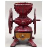 Miniature Cast Iron Double-Wheel Coffee Grinder