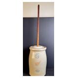 5-Gallon Red Wing Stoneware Butter Churn