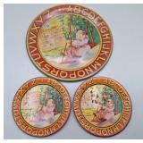 3 Ohio Art Co. Tin Lithograph Child