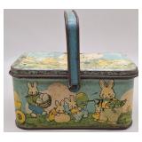 Peter Rabbit Easter Lithographed Tin Lunch Box