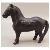 Arcade Cast Iron "Black Beauty" Horse Still Bank