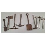 Miniature Cast Metal Gardening Tools