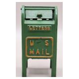 Hubley Cast Iron Standing U.S. Mail Still Bank