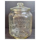 Planters Pennant Salted Peanuts Counter Jar