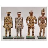 4 Cast Iron Dime Store Toy Figures