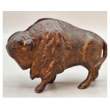 Cast Iron Buffalo Still Bank