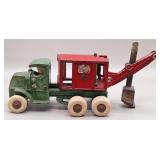 Hubley Cast Iron Mack "General" Steam Shovel Truck