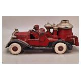 Hubley Cast Iron Fire Engine Pumper Toy Truck