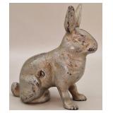 Hubley ? Cast Iron Seated Rabbit Still Bank