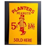 Planters Peanuts Sold Here Metal Sign