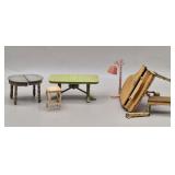 Tootsie Toy & Cast Iron Dollhouse Furniture