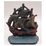 Cast Iron Spanish Galleon Doorstop/Bookend