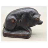 A. Pluemer & Co. ? Cast Iron Pig Paperweight