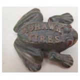 Mohawk Tires Cast Iron Frog Advertising