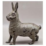 A.C. Williams Cast Iron Standing Rabbit Still Bank