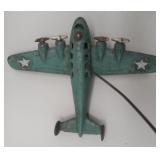 Hubley Cast Iron Four-Engine Bomber Toy Airplane