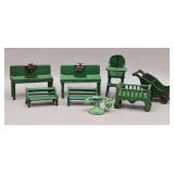 Kilgore ? Cast Iron Dollhouse Furniture