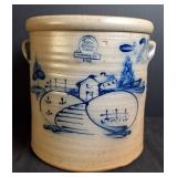 1987 Rowe Pottery Works 2-Gallon Stoneware Crock