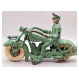 Hubley "Champion" Cast Iron Police Motorcycle