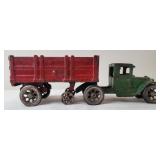 Arcade Cast Iron Stake Truck Trailer No. 233