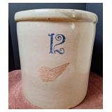 12-Gallon Red Wing Stoneware Crock