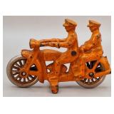 Hubley Cast Iron "PDH Tandem" Motorcycle w/Riders