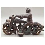 Hubley Harley Davidson Cast Iron Police Motorcycle