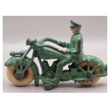 Champion Cast Iron Motorcycle w/Policeman