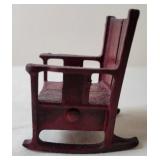 Arcade ? Cast Iron Dollhouse Rocking Chair