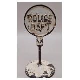 Arcade Cast Iron "Police Department" Sign