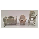 Kilgore Cast Iron "Sally Ann" Dollhouse Nursery