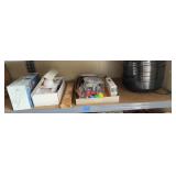 Miscellaneous shelf contents