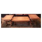 Solid wood coffee & end tables