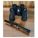 Bushnell binoculars & rifle scope