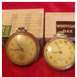 2 - Westclox model 600 pocket watches