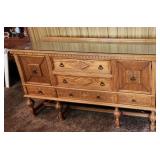 Solid wood sideboard