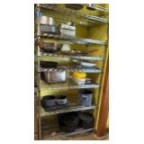 Metal bakers rack shelving unit