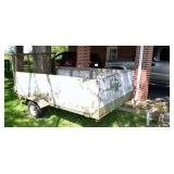 Homemade single axel utility trailer 6