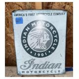 Indian motorcycle advertising sign