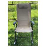 Rocking foldable lawn chair