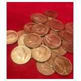 27 Kennedy Half Dollars (70