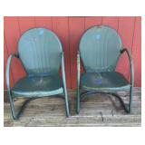 Metal lawn chairs