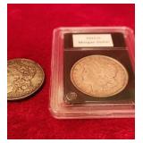 2- Morgan Silver Dollars