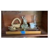 Serving tray with decor
