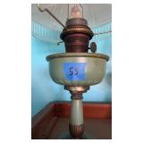 Aladdin oil lamp w/ shade