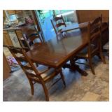 Dining room table & matching chairs